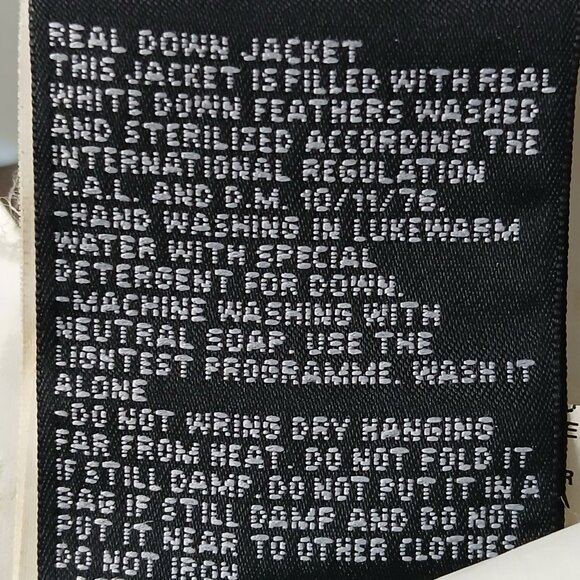 Diesel Duck Down Puffer Bomber Jacket Tan Size Large Boys/Medium Women's - Picture 10 of 11